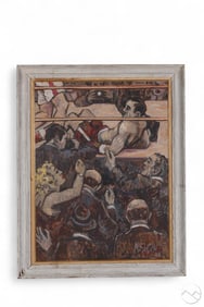 Arthur Smith 1897-1972 American Boxing Painting