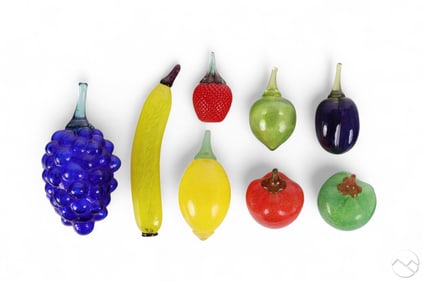 Kosta Boda Gunnel Sahlin Glass Fruit Sculpture LOT