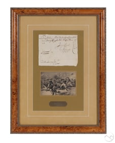 1778 Revolutionary War Manuscript Pay Order FRAMED