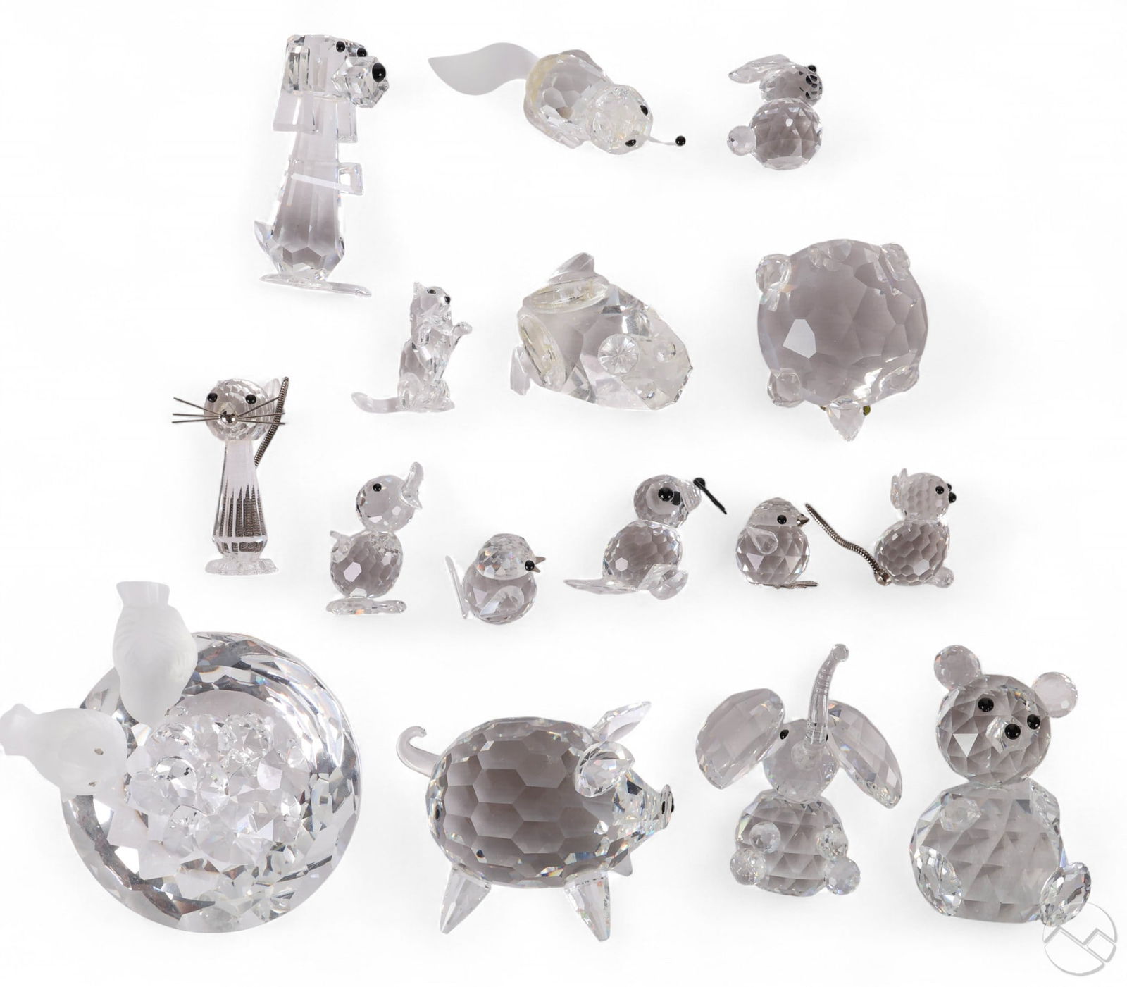 Swarovski Pig Dog Seal Fox Bear Figurine 16pc LOT (1 of 8)