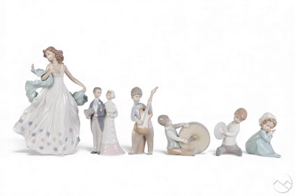 Lladro Wedding Couple Boy Baby Girl Figurine LOT