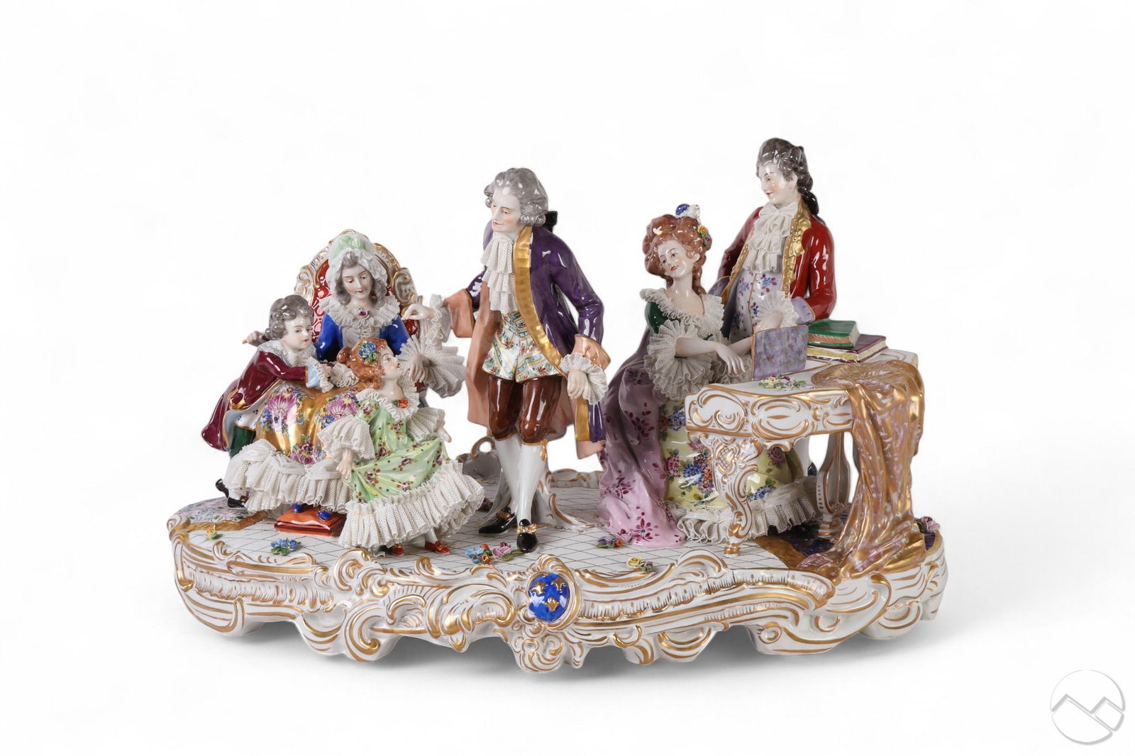 Dresden German Porcelain Figural Musicians Group (1 of 9)