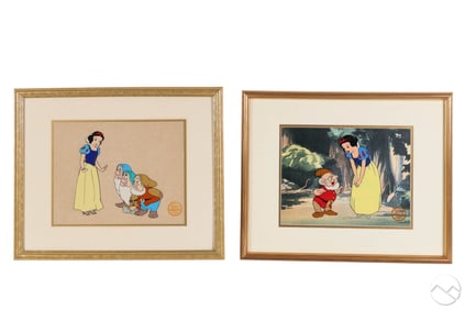 Disney Snow White Seven Dwarfs Serigraph Cels LOT
