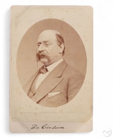 19C Antique De Cordova Photographic Cabinet Card