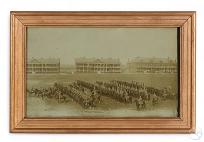 Antique Fort Myer Military Base Sepia Photograph