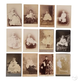 Antique Children & Family Cabinet Photos 33pc LOT