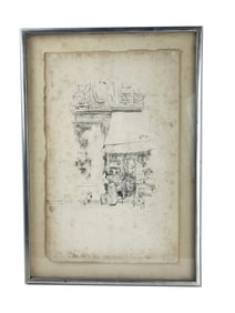 James A.M Whistler 1834-1903 Grenelle Print SIGNED