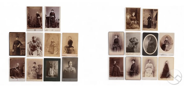 Antique Cabinet Card Women Photos 20pc ESTATE LOT