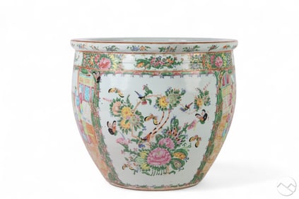 Chinese Famille Rose Porcelain Fish Bowl Jardinier