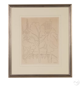 Notre Dame Landscape Etching After Henri Matisse