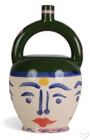 Padilla 20C Ceramic Four Face Vase after Picasso