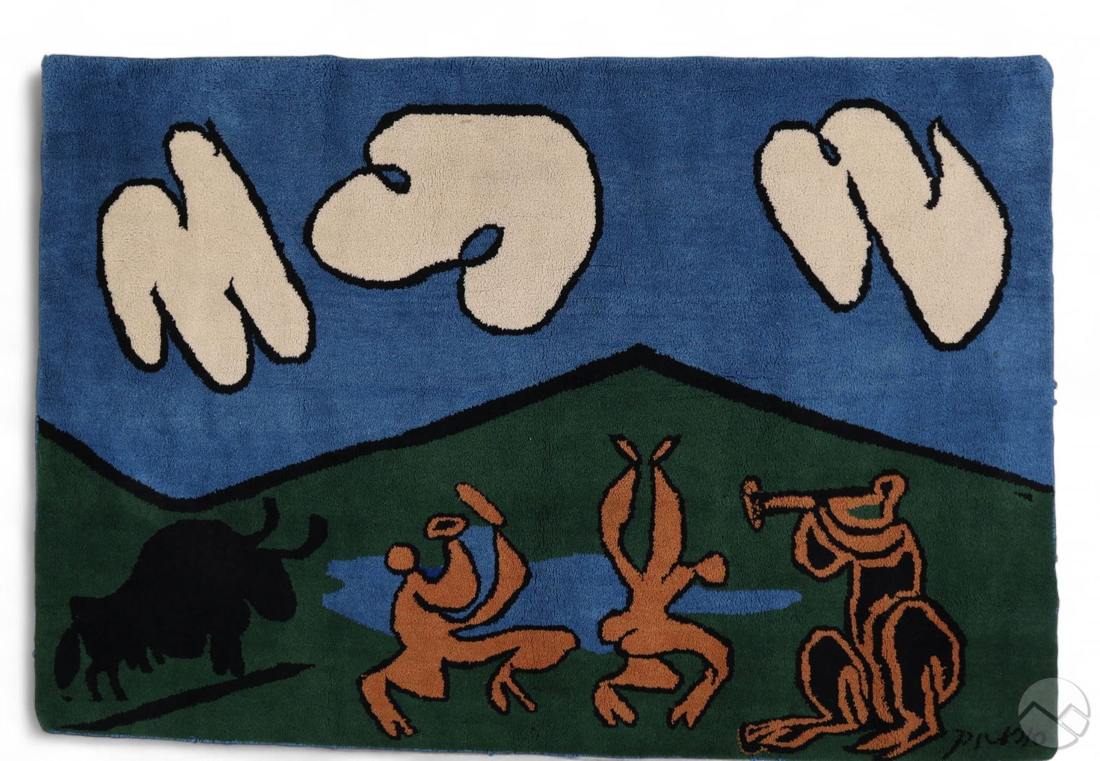 Bacchanal & Black Bull Wool Tapestry after Picasso (1 of 8)