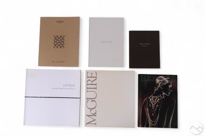 Design Catalogs LOT 5 Hermes Gucci Lalique & MORE