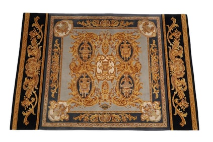 Gianni Versace Wool Top Silk Touch Oriental Rug