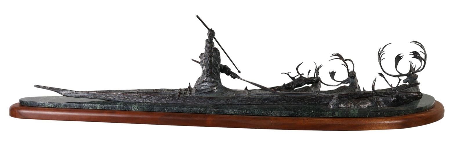 Hollis Williford 1940-2007 Caribou Hunt Sculpture (1 of 10)