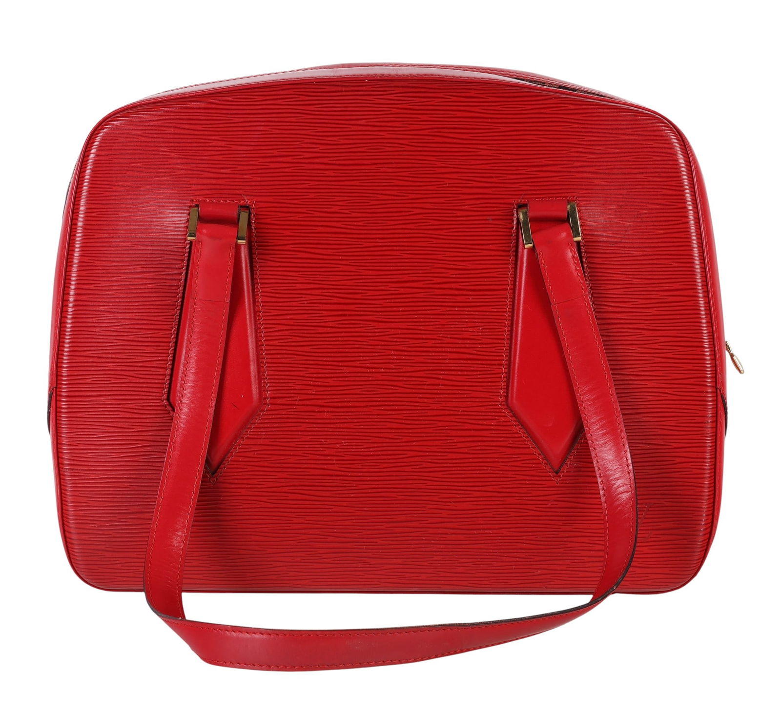 Louis Vuitton Red Epi Leather Designer Handbag (1 of 8)