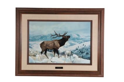 Charles Frace 1926-2005 The Challenger Painting