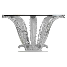 Lalique French Crystal Cactus Table Base SIGNED