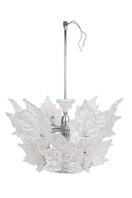 Lalique Crystal Champs Elysees French Chandelier