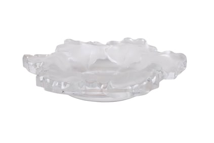 Lalique Capucines Art Nouveau Frosted Crystal Bowl