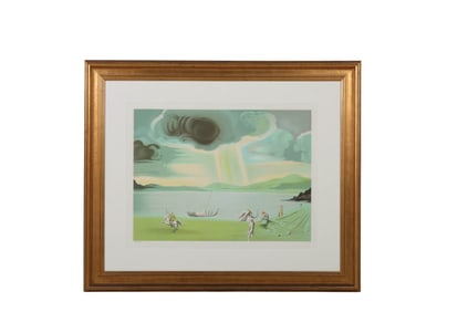 Salvador Dali 1904-1989 Landscape Litho SIGNED
