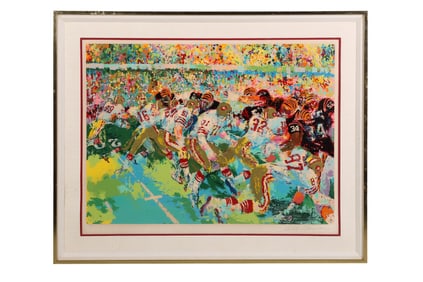 Leroy Neiman 1921-2012 Football Serigraph SIGNED