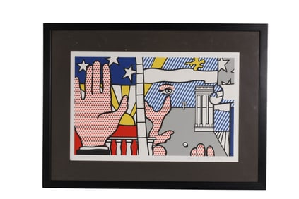Roy Lichtenstein 1923-1997 Inaugural 1977 SIGNED