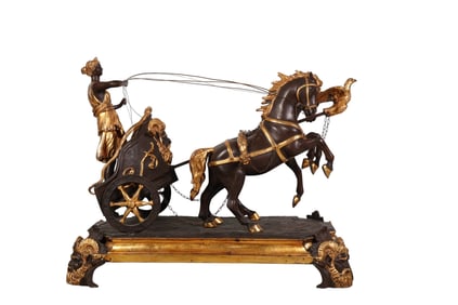 Vincenzo Salomon Warrior on Horse & Chariot Bronze