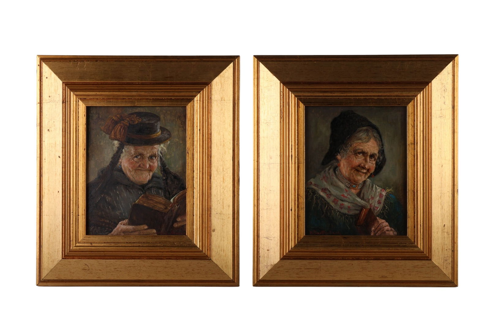 Hans Bartenbach b1908 Woman Portrait Paintings (1 of 8)