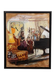 Harry McCormick b.1942 Female Musicians Painting