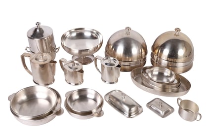 Beard Silverplate Art Deco Tableware Serveware LOT