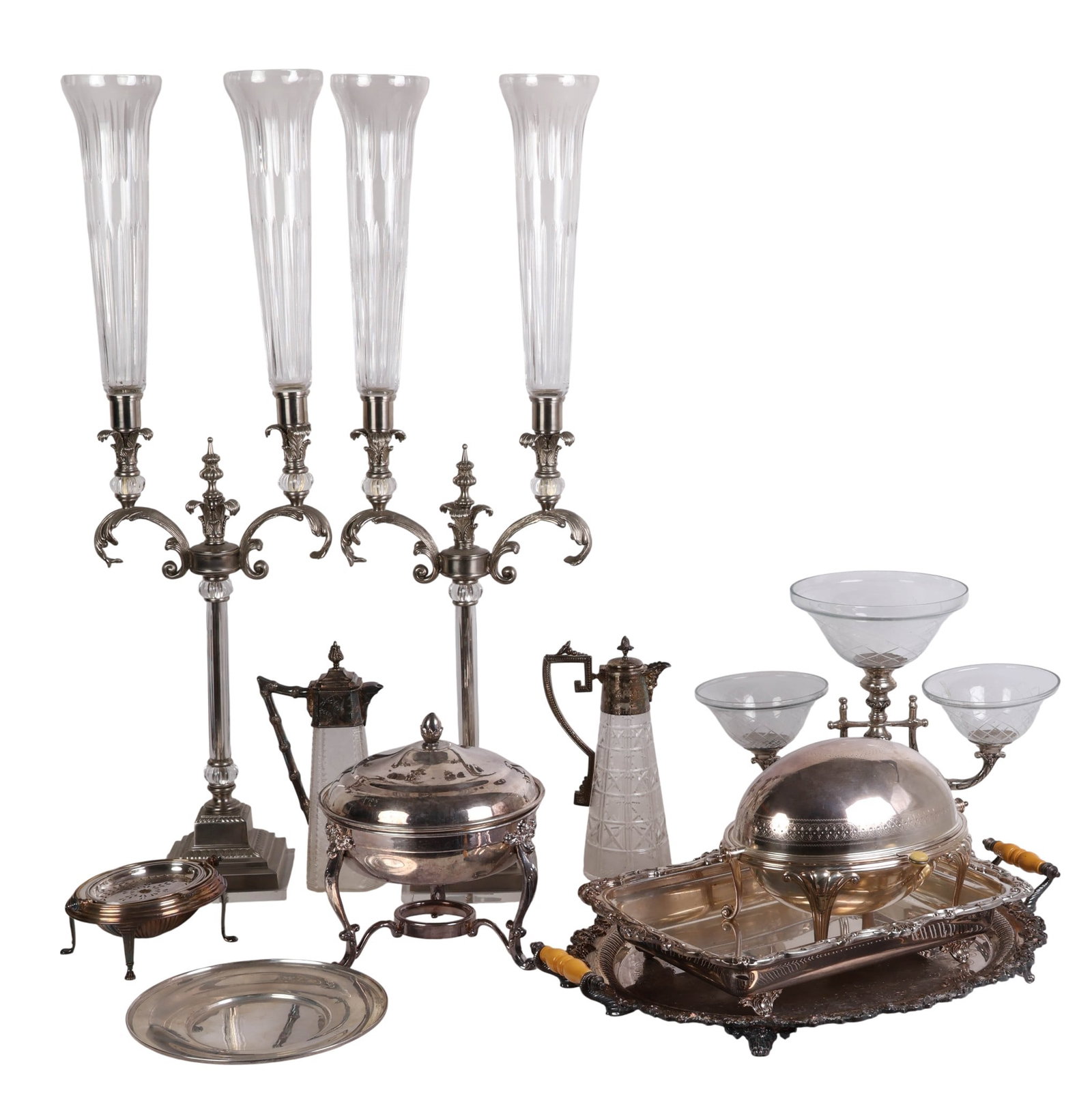 Crystal and Silver Plate ESTATE COLLECTION LOT 10p (1 of 13)