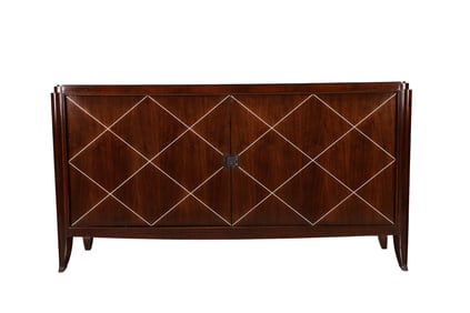 French Art Deco Style Wooden Sideboard Cabinet