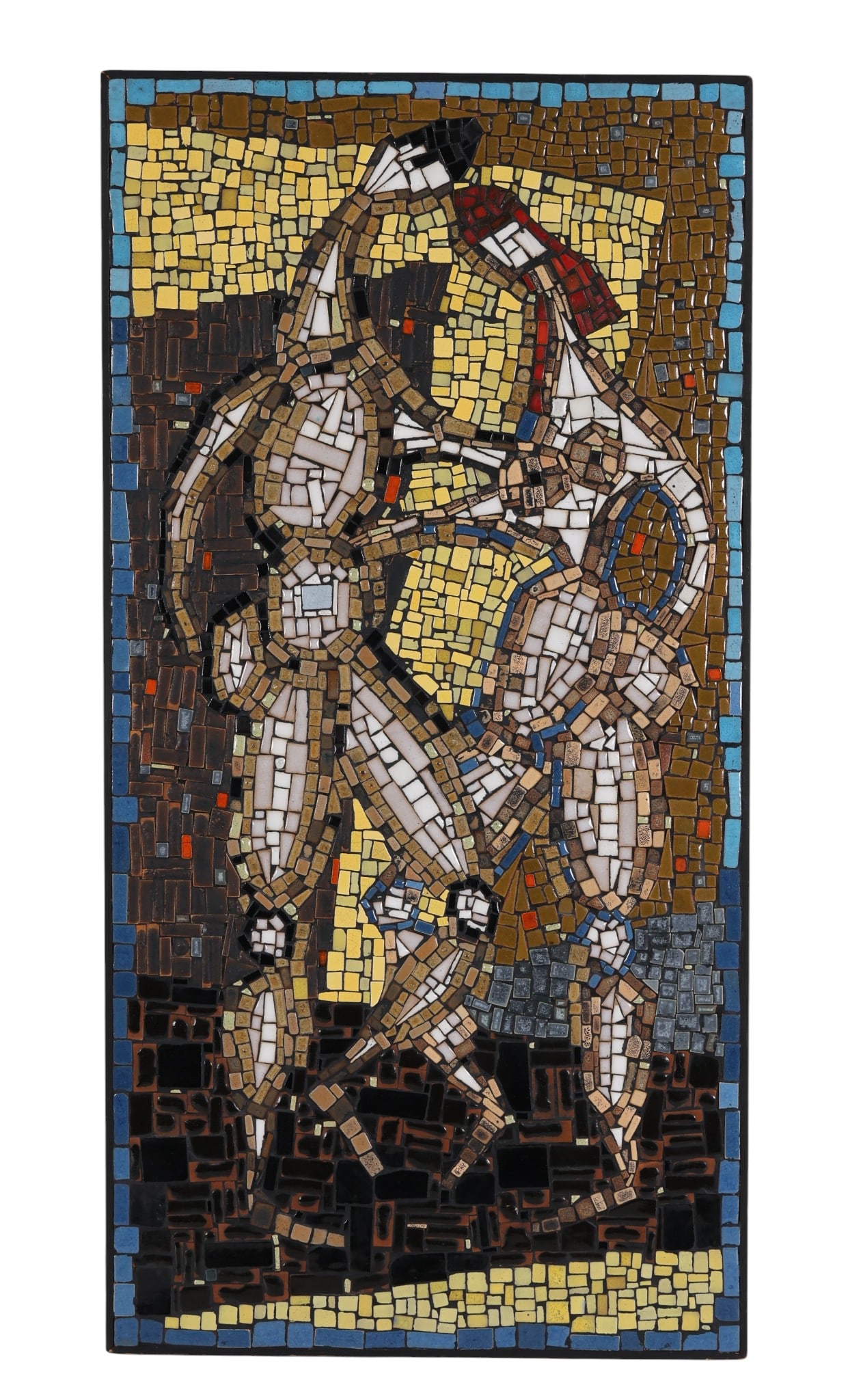 Raymond Gallucci 1925-2005 Figural Abstract Mosaic (1 of 7)