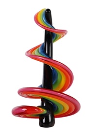 Thomas Kelly b.1967 Vitrix Glass Rainbow Sculpture