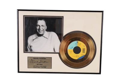 Frank Sinatra "My Way" Limited Gold Plated Record