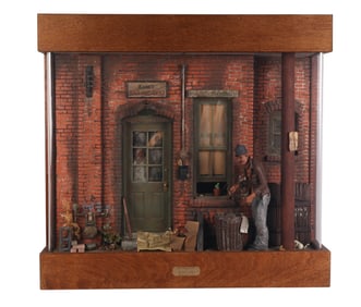 Michael Garman 1938-2021 Lighted Diorama Sculpture