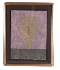 Tamayo 1899-1991 Cabeza Sobre Fondo Rosa SIGNED