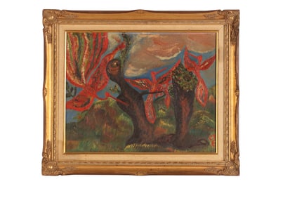 Max Ernst 1891-1976 Abstract Phoenix Oil Painting