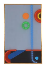 Ken Bliss 20C Geometric Abstract Modern Painting