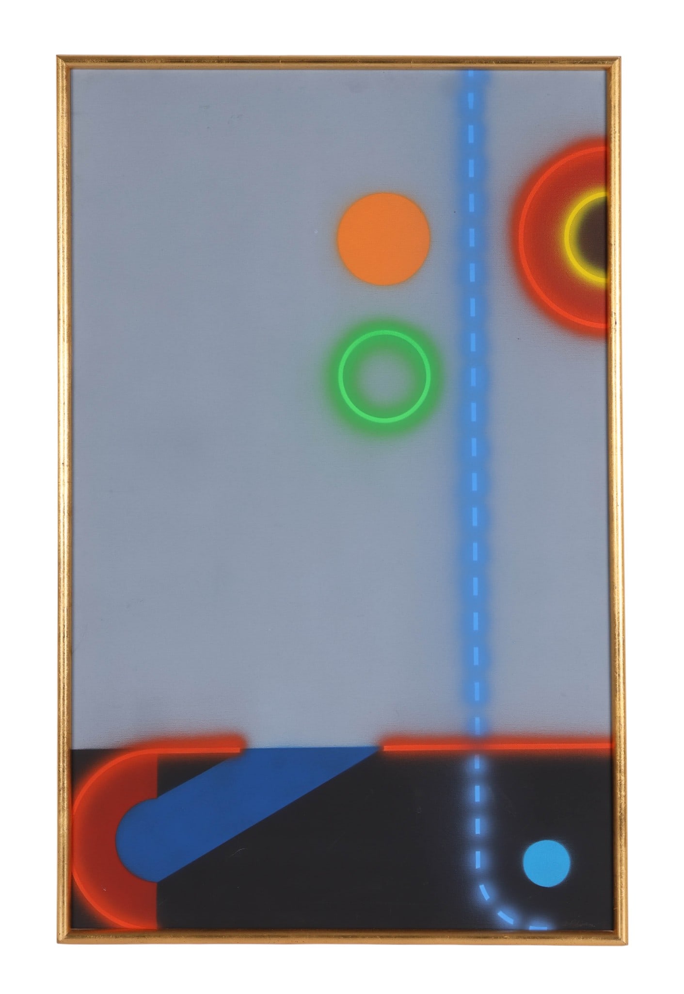 Ken Bliss 20C Geometric Abstract Modern Painting (1 of 8)