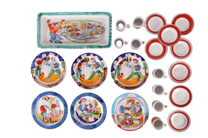 Desimone Mid Century Italian Pottery Tableware LOT