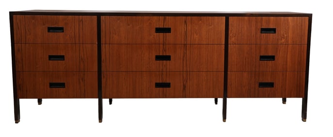 Harvey Probber 1922-2003 Long Triple Bay Credenza