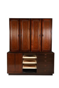 Harvey Probber 1922-2003 Two Part Storage Cabinet