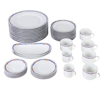 Bernardaud Limoges France Porcelain Ruban Bleu Set