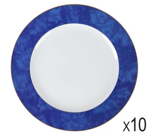 Bernardaud Limoges Nuage Bleu Service Plates SET