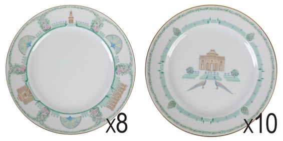 Bernardaud Limoges Folie de Bagatelle Plate LOT