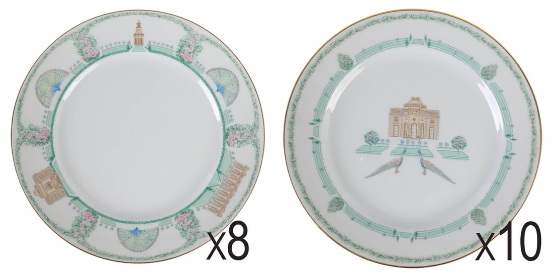 Bernardaud Limoges Folie de Bagatelle Plate LOT (1 of 9)