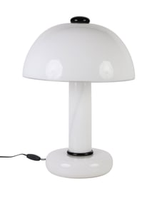 Murano Mid Century Art Glass Mushroom Table Lamp