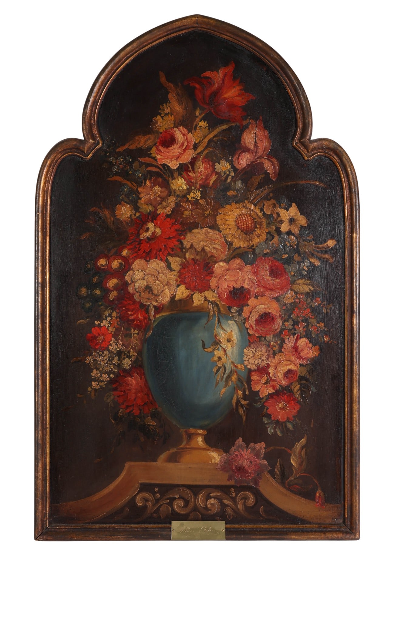 Antique Style Botanical Floral Still Life Painting (1 of 9)
